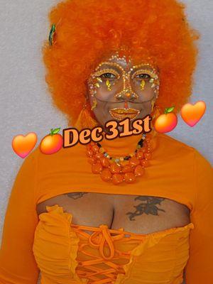 🧡🍊Orange🍊🧡 #transition #makeuptransition #tuesdaynight #outsidetransition #faceart #facejewels #glittermakeup #creativemakeup #faceartmakeup #dec31st #newyeareve2024 #December2024 #December #orange #orangeeverything #orangemakeup #orangeeyes #orangehair #doingtoomuch #orangeoutfit #everythingorange #fitcheck #outfitofthenight 