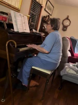 Memaw, doing what she loves and loving what she does. #piano #matriarch #grandma #xyzbca #viralvideo #memories #goodtimes #2024 #newyear 