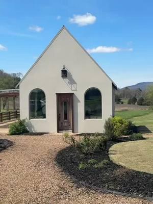 We built a small wedding chapel, even when people told us not to. #smallwedding #weddingchapel #weddingvenue #gateleyhillgardens #chapel 