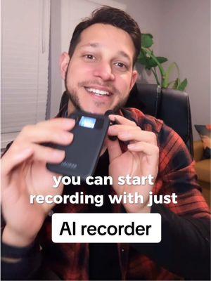 AI voice recorder! #voicerecorderwithtranscription #airecorder #aigadgets #aitechnology #voicerecording 