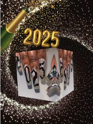 🎆HAPPY NEW YEAR!! 2025!!🎆 #nailzbylaquinta #newyearnail2025 