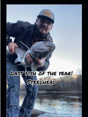 How I’m ending 2024. #wilkinscustomrods #buildingthebestanglers #fyp #fishtok #steelhead #steelheadfishing 