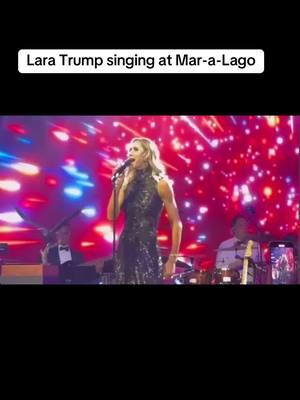 Lara Trump singing the hits at Mar-a-Lago.  #Trump #laratrump #newyears #maralago #florida 