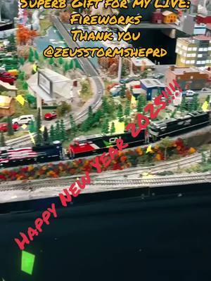 zeusstormsheprd, thank you for this wonderful Gift sent in my LIVE! I'll cherish this moment forever.@zeusstormsheprd #livegift #fireworks #bigboystraintoys #anniesub #denvertrainsdotcom #herewego #happynewyear2025 