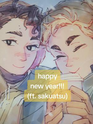 wahoo happy new year everyone!!! here's to an amazing 2025!! 🎉🎉 #sakuatsu #haikyuu #sakuasakiyoomi #miyaatsumu #haikyuufanart #fanart #haikyu #atsumumiya #atsumu #sakusa #hq 