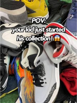 Come get their first pair of kicks with our GS selection instore! Shop with us online your Ebay store, link in the bio!!💥👟🔥🎥 . . . #sneakerhead #newjersey #topshelfkicks #reseller #ebay #reselling #explore #mensfashion #sneaker #nike #kidshoes #kidsfashion #retail #SmallBusiness #nj 