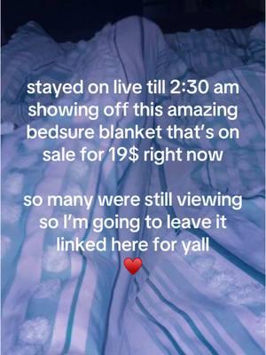 Grab yours while you can, they’re going FAST. And the sale ends tomorrow! #bedsure #blanket #newyear #happyathome #bedset #comforter #newbedding #newyearnewme #comfort #blanket #rest #live 