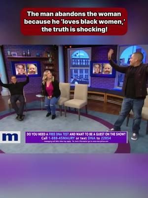 The man abandons the woman because he ‘loves black women,’ the truth is shocking! #youarenotthefather #Dna #tvshow #reality #Cheating#mauryshow 