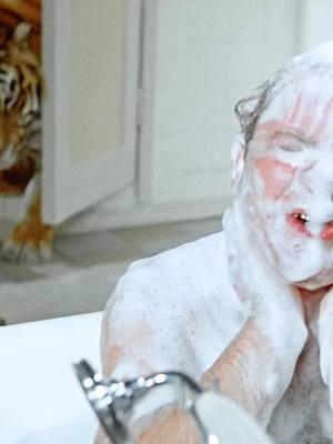 The man was taking a bath when a ferocious tiger burst in.
 #comedymovie #fyp #movie #foryou 