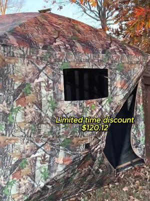 Get this amazing hunting blind! #tidewehunting #tidewehuntingblind #tideweofficial #bowhunting #whitetailhunter #huntingtiktok #tiktokshopgifts 