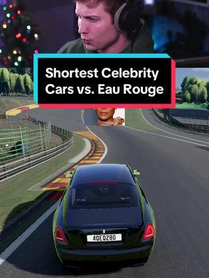 Shortest Celebrities’ Cars Through Eau Rouge Flat Out #beamng #beamngdrive #beamngcrash #eaurouge #spafrancorchamps #celebrity 