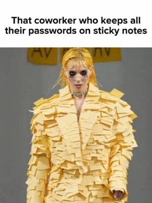 😭 #passwords #password #coworker #work #office #workmemes #stickynotes #relatable #onlinesafety #cybersecurity 