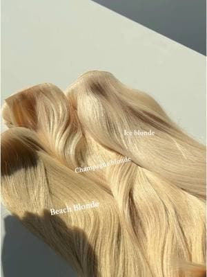 Light blonde extensions shades comparison🎀 You can have healthy blonde hair in 2025✨ #endaringhair #blondeextensions #virginhairextensions #healthyhairextensions #healthyhairgoals