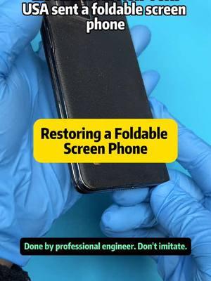 Restoring a Foldable Screen Phone to Like-New Condition – Full Repair Process Ever wondered how to restore a phone with serious wear and tear? Watch as we perform a full repair on a foldable screen phone sent by a fan from New York. The phone had visible damage on the border, corners, and hinge, but after this meticulous repair process, it looks almost brand new. Here's how we do it step by step. First, we carefully heat and remove the back cover. The rear camera is protected with a special sticker, ensuring it's safe throughout the repair. We then unscrew all the necessary parts, from the motherboard shield to the speaker cover. Each step is done with precision to avoid damage to the inner components. Every single cable, antenna, and component is removed and carefully stored to avoid any mix-ups. Once we reach the smoothing phase, the screen connection cables are disconnected, and the front camera is also protected. The lower speaker part and sub-board are taken out as we continue the disassembly. The big screen is removed, along with the left and right borders. New parts, including the borders and hinge, are reinstalled, and the big screen is carefully aligned with the frame. Special glue is applied to ensure the screen stays secure. After reattaching the screen, we reinstall all the components that were carefully taken out. The phone is checked, and it's now at a 99% new standard, both the small and large screens functioning perfectly. The final result? A phone that looks and performs like new, all thanks to this detailed and professional repair process. For those of you quietly watching – we see you! Don't forget to like, comment, share, and follow if you enjoy watching these types of repair videos. Your support means the world to us! Hashtags: #PhoneRepair #FoldablePhone #TechRepair #RepairProcess #TechFix #PhoneRestoration #TechRestoration #ScreenRepair #DIYTech #PhoneCare #TechLovers #LikeNewPhone #TechAddicts #GadgetRepair #MobileRepair 