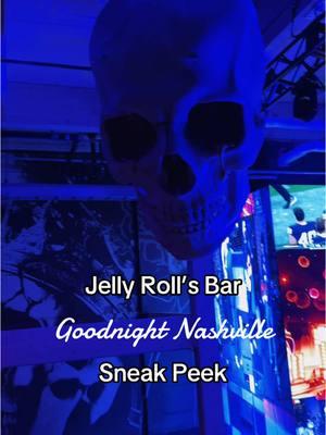 A New Year’s Eve sneak peek at @Jelly Roll’s @GOODNIGHT NASHVILLE!  I can’t get over the 2 huge spinning skulls, AMAZING views from the rooftop, the graphics on Buddy’s Backstage bar, and the @Bunnie Xo 🪄 level. This place is MASSIVE and gonna be such a blast 💥 The ceiling also says “save me’ one way, and “i’m fine” the other way. Save this for your next trip to Nashville. HAPPY NEW YEAR #jellyroll #jellyrollbar #nashville #creatorsearchinsights #goodnightnashville #thingstodoinnashville #happynewyear #thatsnashvilleforya