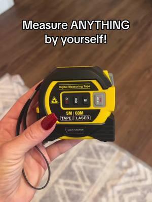 Now I can do projects myself without waiting for my husband to help me measure everything!  #honeydolist #musthavetools #digitaltapemeasure #mensgiftidea #giftguide #girlmath #lasertapemeasure #newyearnewaura #mademyyear