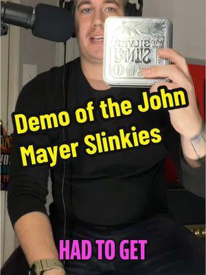 Testing the John Mayer slinkies #fyp #guitartok #johnmayer #guitarstrings 