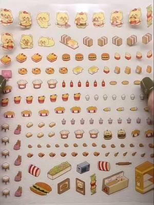 Fun ASMR Burger Sticker Scene #sticker #asmr #journal ##journalsasmr #stickersceneasmr #stickerbook #asmrstickerbookpage #decoratingasmr  #asmrcrafts #fyp 