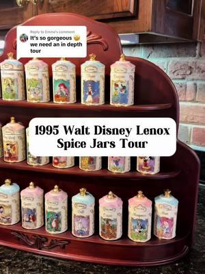 Replying to @Emma a full tour of all of the @Lenox Walt Disney spice jars from 1995! they are gorgeous! Comment your fav below ⤵️ #disney #disneylenox #lenoxspicejar #nostalgia #1990s #90snostalgia 