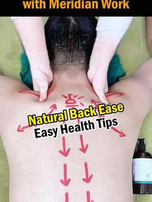 Release Back Tension with Meridian Work
 
 The back is a vital hub connecting our body, containing abundant meridians and acupoints. This video introduces back meridian massage techniques designed to significantly improve overall blood and Qi circulation, and boost the body's self-repair and immunity by stimulating these key points. This massage not only effectively relieves muscle tension and pain in the back and shoulders but also prevents and alleviates common conditions like cervical spondylosis and frozen shoulder. More importantly, back meridian massage can indirectly regulate internal organ function, promote detoxification, and alleviate symptoms like insomnia, dizziness, and headaches caused by Qi and blood stagnation. For modern individuals, this is an excellent relaxation method that helps release stress, improve mental state, and enhance quality of life. By activating the spinal nerves, this massage also enhances the immune system's responsiveness, reduces the frequency of illness, and supports long-term maintenance of overall health.
 Precautions:
 Do not apply excessive pressure to the spine. Back massage is not recommended for individuals with skin lesions or allergies, pregnant or breastfeeding women, children, fractures or severe osteoporosis, severe cardiovascular disease, severe varicose veins or thrombophlebitis, or those with heart, lung, liver, or kidney conditions.
 
 #backmassage #backpain #neckpain #shoulderpain #meridianmassage #acupressure #StressRelief #relaxation #immunesystem #detox #insomnia #headacherelief #cervical #frozenshoulder #backhealth #wellness #SelfCare #massage #holistichealth #bodymassage