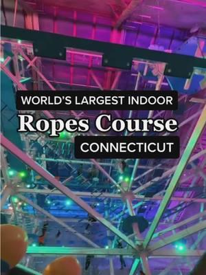 It Adventure Ropes Course is the world’s largest indoor ropes course.  📍40 Sargent Dr, New Haven, CT  #ct #connecticut #thingstodoinct #tristate #newhaven 