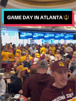 Go Devils! Sun Devil Nation taking over Atlanta’s Hard Rock Cafe before today’s Peach Bowl! ASU vs Texas. Forks Up! #peachbowl #smellingpeaches #peaches #atlanta #asu #arizonastate #arizonastateuniversity #godevils #sundevil #sundevils #gameday #newyears #newyears2025 #newyearsbowl #ny6 #chikfilapeachbowl #CollegeFootball #football #cfp #collegefootballplayoff 