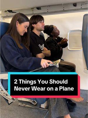 Please leave the open-toed shoes in your suitcase  2 things you should never wear on a plane  🎥 Kate Van Dyke, T+L associate social media editor  #traveltok #traveltips #airplane #airtravel  