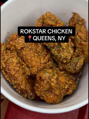 The Secrets Out, Rokstar Chicken definitely has the best Korean Fried Chicken.  @Rokstar Chicken  From their one of a kind sauces to double fried chicken, rokstar chicken doesn’t dissapoint when bringing the flavor !  Try out these items next time you stop in.  •Chicken Wings in Soy Garlic Sauce •Boneless Chicken in Honey Butter Sessoning •Cajun Fried Shrimp •Truffle Fries •Cajun Fries #rokstarchicken #koreanfriedchicken #koreanchicken #soygarlicchickenwings #soygarlic #queensfood #queensfoodie #fup #nyc #nycrestaurant #RestaurantReview 