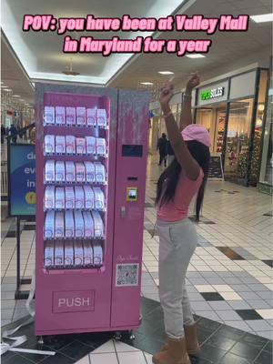 Cheers to one being at Valley mall in Maryland for a year ! 😍 Thank you everyone that supports our vending machine locations!  Vending Machine Locations: ⬇️  Brunswick Square, NJ Moorestown Mall, NJ Cherry Hill Mall, NJ Casa de Flora Bar, NJ Dover Mall, DE Valley Mall, MD Southgate Mall, MT Midland Park Mall, TX Oxford Valley Mall, PA Springfield Mall, PA #vendingmachinebusiness #vendingbusiness #pinkvendingmachine #beautyvendingmachine