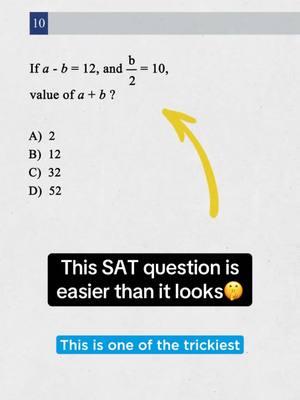 Don’t get tricked by this SAT question 🥵 Check bio for 10 proven SAT strategies to maximize your score 🧪 #satprep #digitalsat #digitalsathacks#satmath #satreading #sattestprep #highschoolparents #psatprep #psat #collegeadmissions 