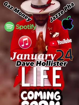 January 24th My new song “LIFE” is dropping on all streaming platforms. If you know the number 1 Blessing is waking up. Leave a comment and say  LIFE. @jazze pha @Gasner The Artist  #DaveHollister @blacksmoke 