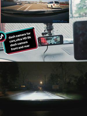 dash camera for cars #ultra HD 8k dash camera rear and front #foryoupage #dealsforyoudays #foryoupage #flashsale #tiktok holiday #capcut #dash camera with free 32 gb card#built in GPS #3.16" ips screen #170°wide angle,WDR with night vision cam