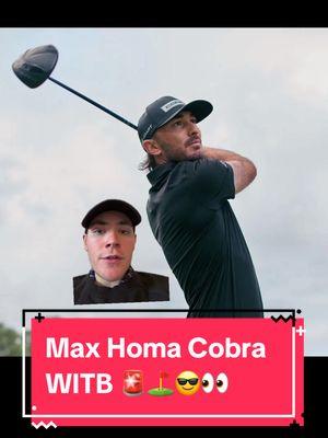 Max Homa is officially a Cobra staffer #titleist #footjoy #PGATOUR #golftok #goodgood #bobdoessports #greenscreen