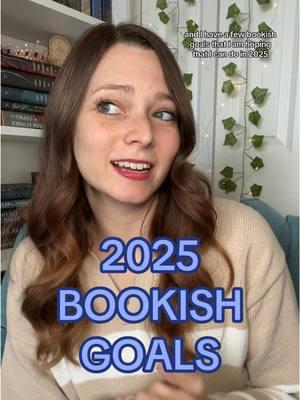 Happy new year🎉 Are you setting any bookish goals this year? #fantasybooktok #bookgoals #bookishgoals #bookgoals2025 