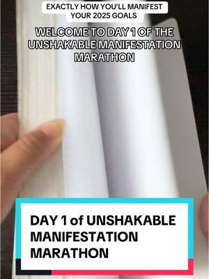 2025 is going to be the year you manifest everything you want and more starting with Day 1 of my Unshakable Manifestation Marathon 🏁 For the next 11 days leading up to Jan 11th (the most potent manifestation day), you will be receiving daily methods, guides, and tools to help you become unshakable and glow up into your manifested dream life 🤩 After the 11 day marathon, you will be sealing in all this energy and your goals and dreams in our Unshakable You Masterclass happening on Jan 11th! In this masterclass you’ll learn the manifestation formula that will help you manifest your desires easily and effortlessly like a pro 😎  Secure your spot in Unshakable You masterclass 🔗  #unshakable #manifestationtips #2025goals #manifestingdreamlife #manifestingmethods #manifestationjournal #manifestationtiktok #glowupchallenge #futureme 