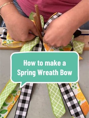 Here’s a secret - SPRING wreath making is my favorite! 🌸 #howtomakewreaths #diyspringdoorwreath #diyspringwreathbow #howtomakewreathbows #diywreathbow 