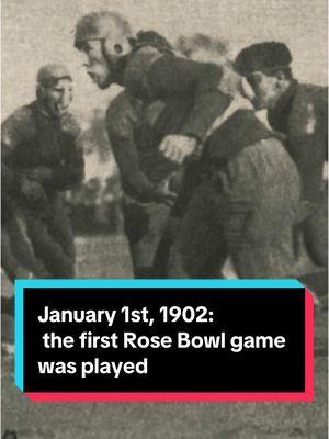 Today in California History: On January 1st, 1902 the first iteration of the Rose Bowl game was played.  #foohowser #californiography #todayincaliforniahistory #history #california #californiahistory #rosebowl #newyearsday