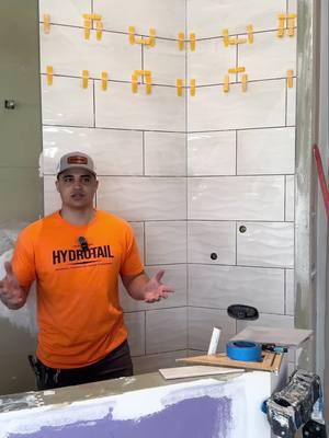 I never have to buy pencils again. #tileshower #tiledad #bathroommakeover #tilework #tiktokemademebuyit 