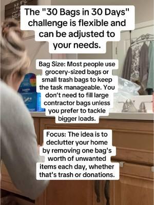 We are starting today ✨ you can post along using hashtags #30bags30days I also have a group going. This is the easiest way to declutter and one of the most manageable New Years Resolutions to keep while #decluttering #clutter #adhdtips #adhdorganization #declutter #adhdinwomen 