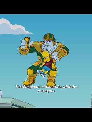 The Simpsons collaborate with the Avengers.#tiktok #usa_tiktok #comics #simpsons