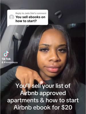 Replying to @Jada Stel  click the link in my bio to get your short term rental approved property list for $20 & how to start Airbnb for $20. I also offer mentorship pm me for more details. Take your first your first step to becoming a boss thank ya💞 #fyp #foryoupage #viralvideo #airbnb #airbnbhost #airbnbsuperhost #vrbo #bookingsavailable #atlanta #atlantahomes 