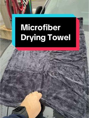 I love this microfiber drying towel! #car #cardetailing #microfibertowel #cardetailingtips #tiktokmademebuyit #TikTokShop #tiktokshopfinds 