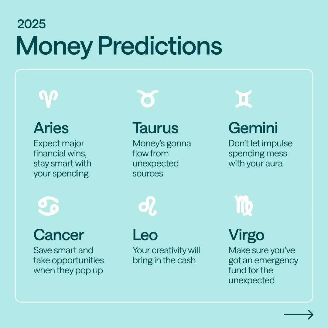 Here's to 2025 being the year of the bag 💰 #2025predictions #astrology #astrologysigns #astrologypredictions #money #chime 