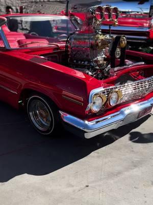 Would you drive it? #impala #bcc #horsepower #64impala #supercharger #blowermotor #horsepoweraddicts #speed #chevy #impalass #chrome #custom #customcar #sema #sema2024 #newyears #hydro #hopper #hydrolics #impalahopper 