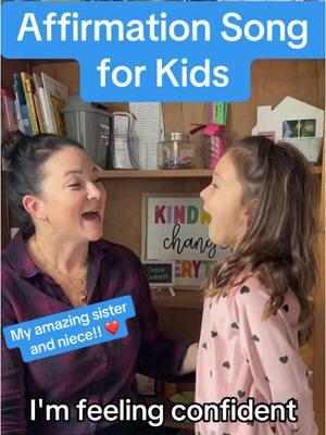 Affirmation song for kids my incredible sister wrote for her daughters! Affirmations work because what we say affects what we think and what we think affects what we feel. ❤️❤️❤️ Our words matter!!! #raisingkids #raisingkindkids #positiveaffirmations #positiveaffirmation #kidsongs #positiveparenting #gentleparenting #proudsister #parentingtips #parentinghacks #parentingtips 