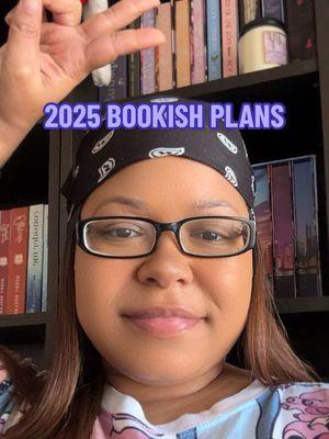 What are your bookish goals for 2025? Oh, I probably should’ve added yapping on TikTok more too 😂. #bookishthoughts #romancereader #BookTok #bookishgoals #2025goals 