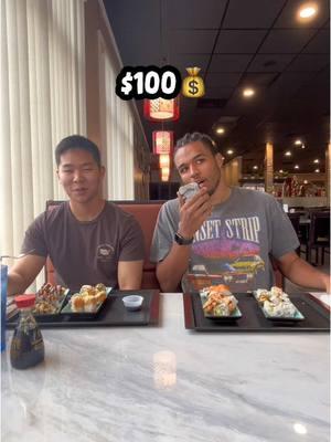 Giving People $100 If They Can Eat More Sushi Than Me🍣💰@michael #foodchallenge #sushi #eating #allyoucaneat #sushichallenge #buffet #eat #sushilover #asianfood #asian #challenge #foodtiktok #fyp 