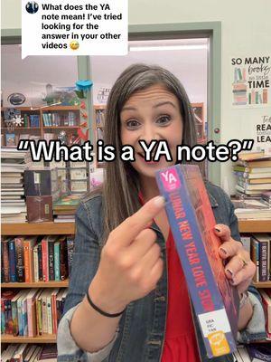 Replying to @Holly Antoinette “What is a YA note?” #question #answer #youngadult #youngadultbook #book #books #middleschool #librarytiktok #librariansoftiktok #1minvideo #faq #Inverted  