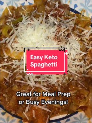 Easy Keto Spaghetti! #ketospaghetti #lowcarbspaghetti #cabbagenoodles #ketodiet #ketohack #nonoodles #quickketo #ketorecipes #lowcarbrecipes #2025 #healthyspaghetti #protein 