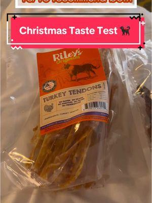 Replying to @jessica_ferencz0 did you guess my favorite correctly?! 🐕‍🦺🎊🤤  #rileysoriginal #hanktherescue #handsomehank #offdutyservicedog #christmaspresents #christmasvacation  #dehydrateddogtreats #rawfeddog #tastetest #TikTokShop #tts #tiktokshopfinds #dogtreats 